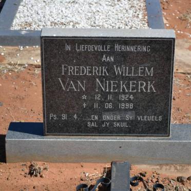NIEKERK Frederik Willem, van 1924-1998