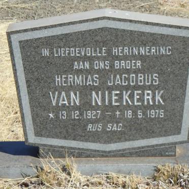 NIEKERK Hermias Jacobus, van 1927-1975