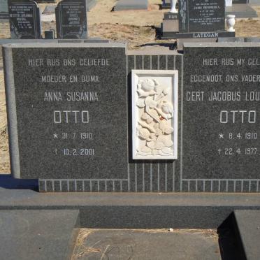 OTTO Gert Jacobus Louis Hosea 1910-1977 &amp; Anna Susanna 1910-2001