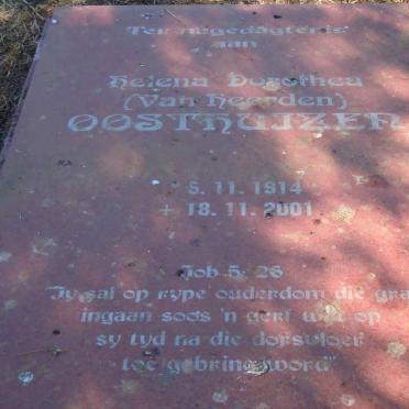 OOSTHUIZEN Helena Dorothea nee VAN HEERDEN 1914-2001