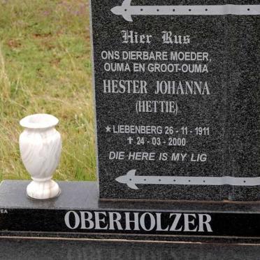 OBERHOLZER Hester Johanna nee LIEBENBERG 1911-2000
