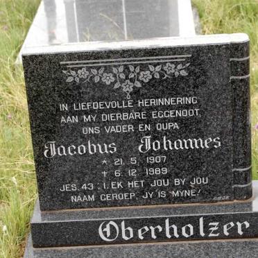 OBERHOLZER Jacobus Johannes 1907-1989