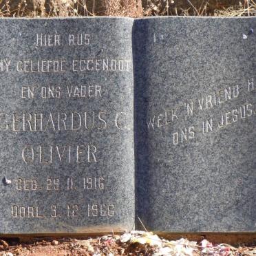 OLIVIER Gerhardus C. 1916-1966