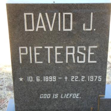 PIETERSE David J. 1899-1975