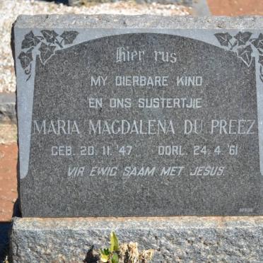 PREEZ Maria Magdalena, du 1947-1961