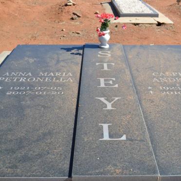 STEYL Casper Andries 1923-2010 &amp; Anna Maria Petronella 1921-2007