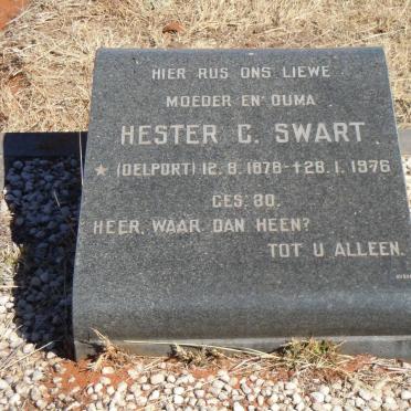 SWART Hester C. nee DELPORT 1878-1976