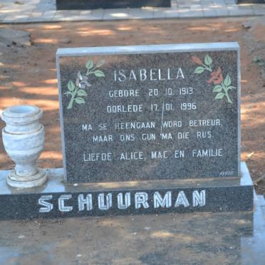 SCHUURMAN Isabella 1913-1996