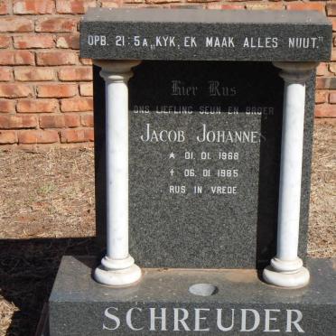 SCHREUDER Jacob Johannes 1968-1985