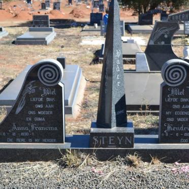 STEYN Hendrik Johannes 1927-1994 &amp; Anna Francina 1930-