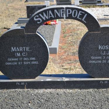 SWANEPOEL J.J. 1917-1993 &amp; M.C. 1916-1992