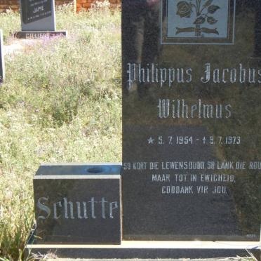 SCHUTTE Philippus Jacobus Wilhelmus 1954-1973