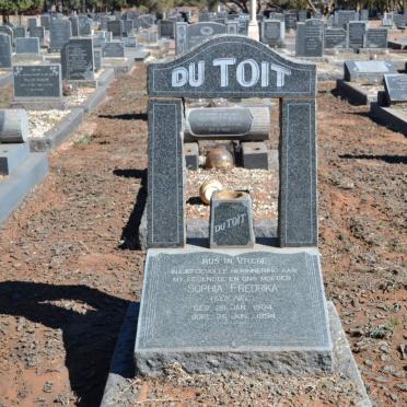 TOIT Sophia Fredrika, du nee NEL 1904-1954
