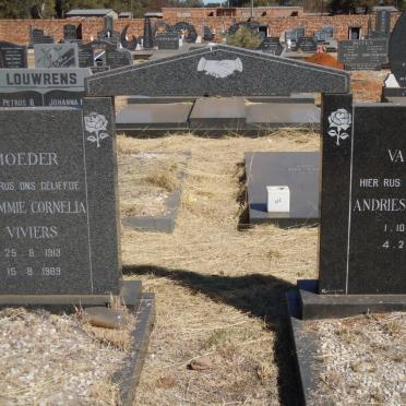 VIVIERS Andries 1906-1980 &amp; Lo-Ammie Cornelia 1913-1989