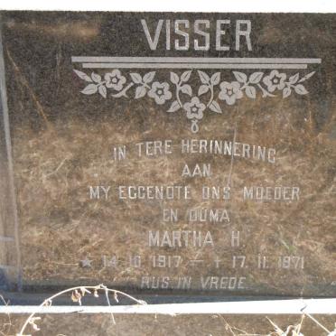 VISSER Martha H. 1917-1971