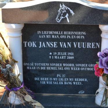 VUUREN Tok, Janse van 1931-2009
