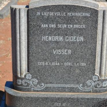 VISSER Hendrik Gideon 1944-1961