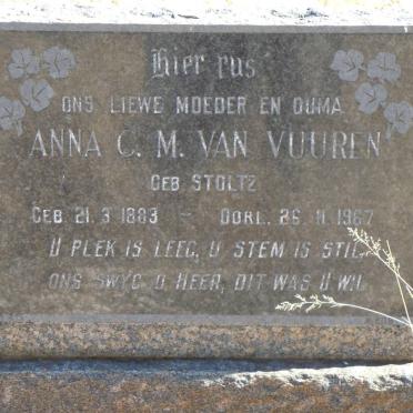 VUUREN Anna C.M., van nee STOLTZ 1883-1967