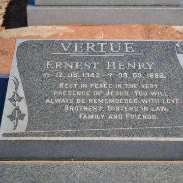 VERTUE Ernest Henry 1942-1999