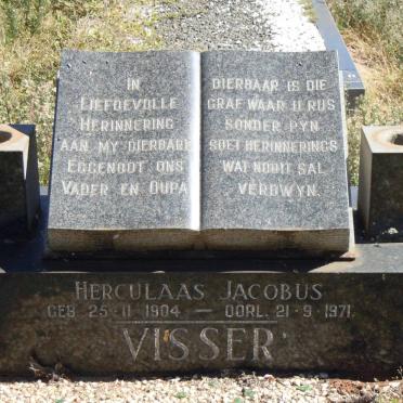 VISSER Herculaas Jacobus 1904-1971