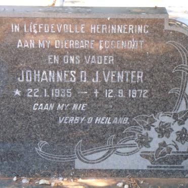 VENTER Johannes D.J. 1935-1972