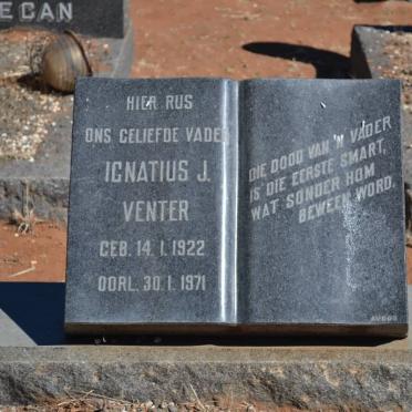 VENTER Ignatius J. 1922-1971