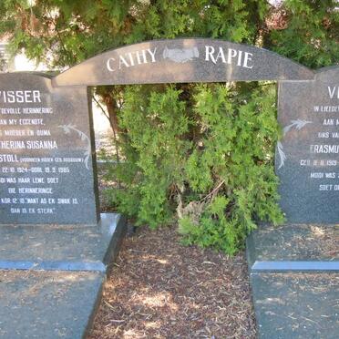 VISSER Erasmus Johannes 1919-1972 :: ROSTOLL Catherina Susanna nee ROSSOUW voorheen VISSER 1924-1985