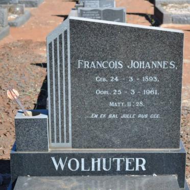 WOLHUTER Francois Johannes 1893-1961