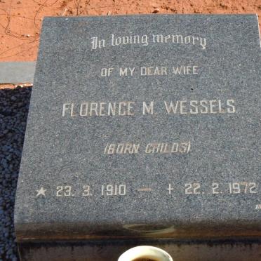 WESSELS Florence M. nee CHILDS 1910-1972