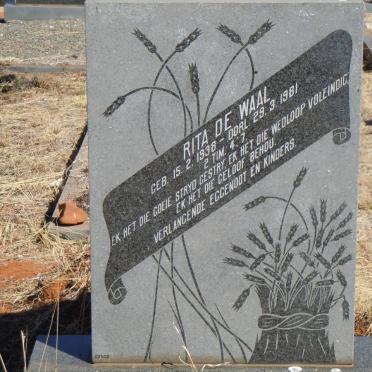 WAAL Rita, de 1938-1981