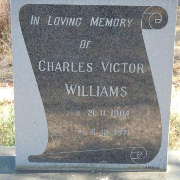 WILLIAMS Charles Victor 1904-1971