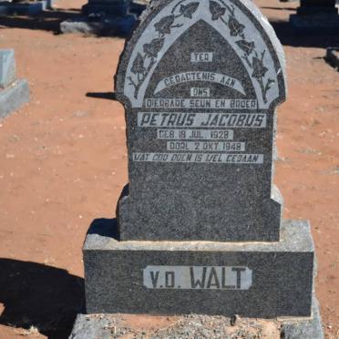 WALT Petrus Jacobus, v.d. 1928-1948