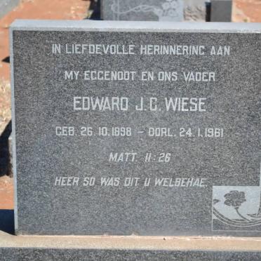 WIESE Edward J.C. 1898-1961