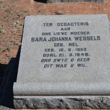 WESSELS Sara Johanna nee NEL 1863-1948