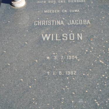 WILSON Petrus J. 1895-1975 &amp; Christina Jacoba 1904-1982