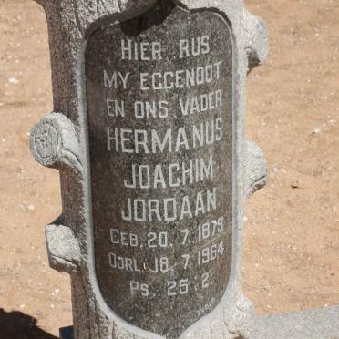 JORDAAN Hermanus Joachim 1870-1964