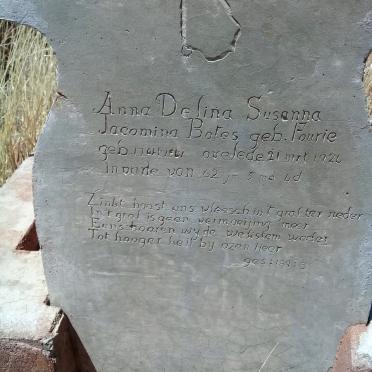 BOTES Anna Delina Susanna Jacomina nee FOURIE 1864-1924