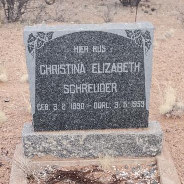 SCHREUDER Christina Elizabeth 1890-1959