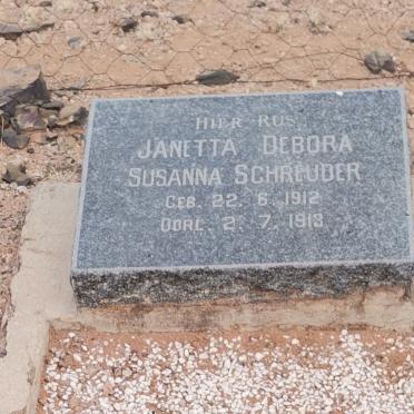SCHREUDER Janetta Debora Susanna 1912-1913