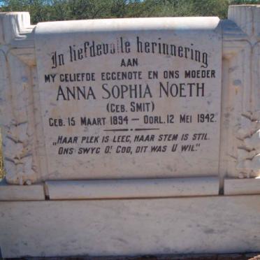 NOETH Anna Sophia neé SMIT 1894-1942