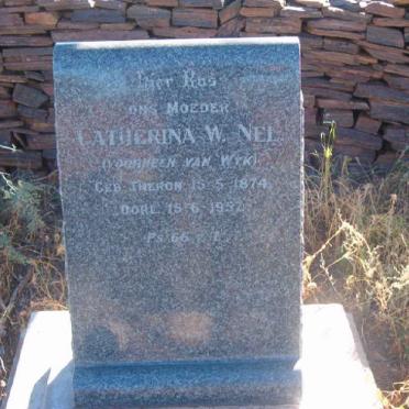 NEL Catharina W. nee THERON voorheen VAN WYK 1874-1952