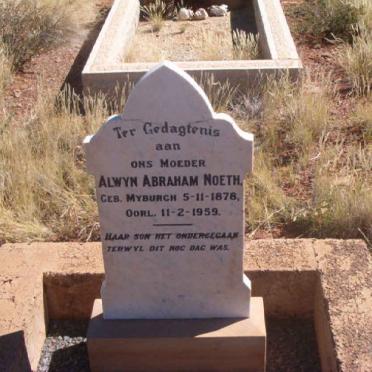 NOETH Alwyn Abraham nee MYBURGH 1878-1959