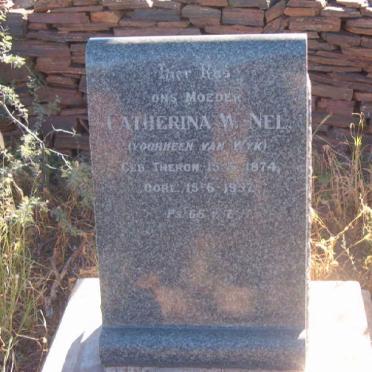 NEL Catherina W. nee THERON voorheen VAN WYK 1874-1957