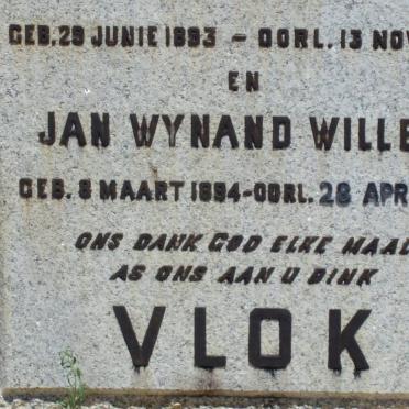VLOK Jan Wynand Willem 1884-1968