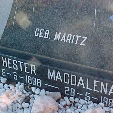 FOURIE Hester Magdalena nee MARITZ 1898-1983 