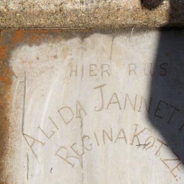 KOTZE Alida Jannettha Regina nee BEUKES 1864-1922