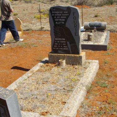 FOURIE Gertruida Aletta Magdalena nee J. V. VUUREN 1915-1963