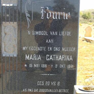 FOURIE Maria Catharina 1916-1971