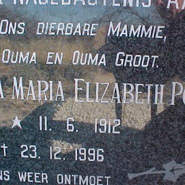 NIEKERK Martha Maria Elizabeth Poley, van 1912-1996