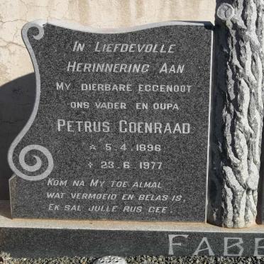 FABER Petrus Coenraad 1896-1977